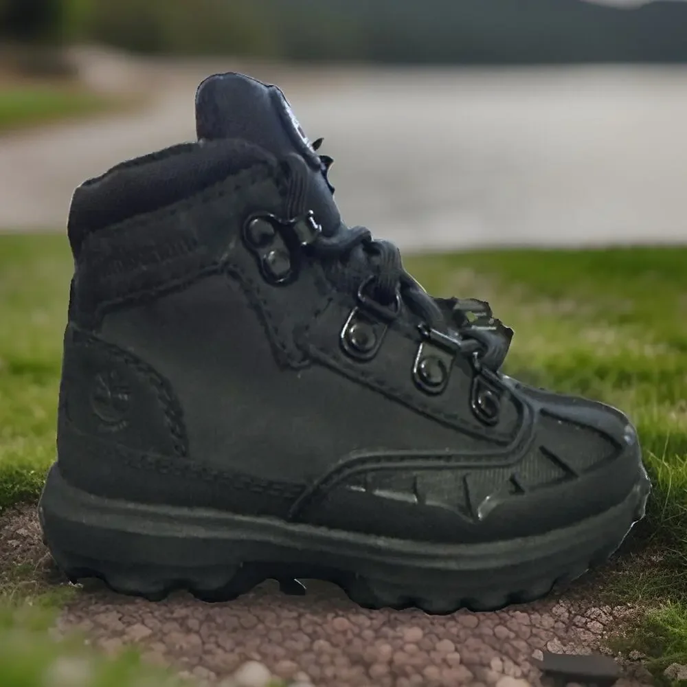 New Size 5c Timberland Converge Shell Toe Boot Black NuBuck TB 0A63JW 001 Infant
